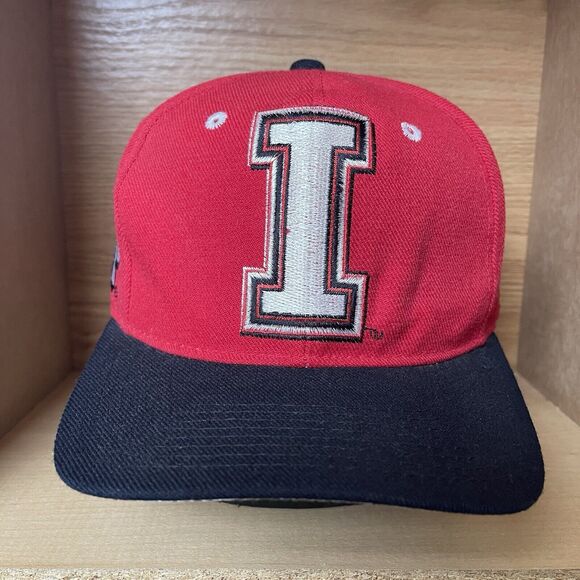 Vintage Indiana Hoosiers Zephyr Wool Blend Fitted Hat Cap Size 7 3/8 Big Logo - Picture 3 of 11